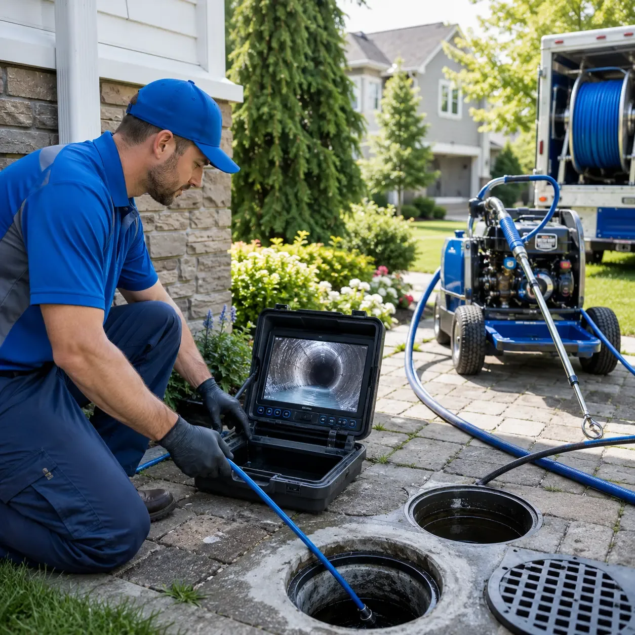 Outdoor drain cleaning professionals serving Seaford, DE