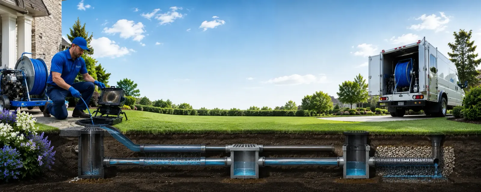 Outdoor drain cleaning information for Seaford, DE